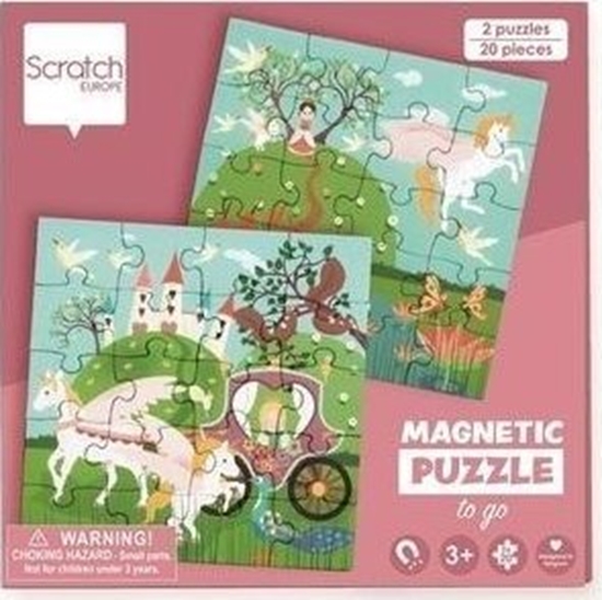 Picture of Puzzle magnetyczne 20x2 + ksika Ksiniczki