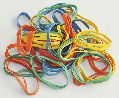 Picture of Q-Connect GUMKI KRZYOWE Q-CONNECT, 0,1KG, REDNICA 50MM, MIX KOLORÓW KF14678