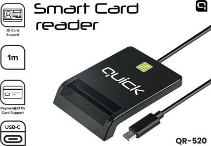 Изображение Quick QR-520 Smart ID Card reader USB-C