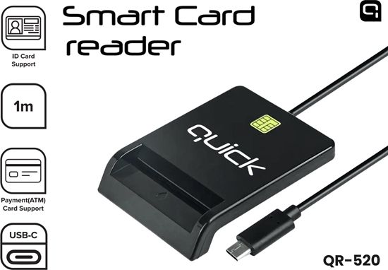 Изображение Quick QR-520 Smart ID Card reader USB-C