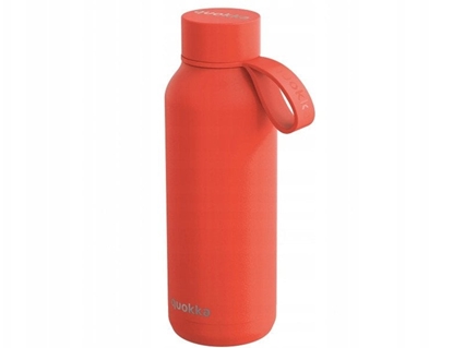 Attēls no Quokka Solid With Strap - Butelka termiczna ze stali nierdzewnej 510 ml z paskiem (Orange)