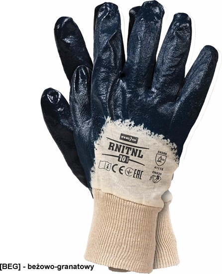 Picture of R.E.I.S. RNitNL - Rkawice robocze nitrylowe