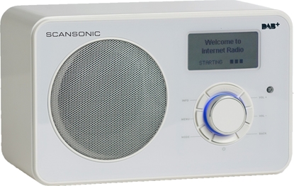 Attēls no Radio Scansonic IN220BT FM/DAB+/INTERNET RADIO - HVID