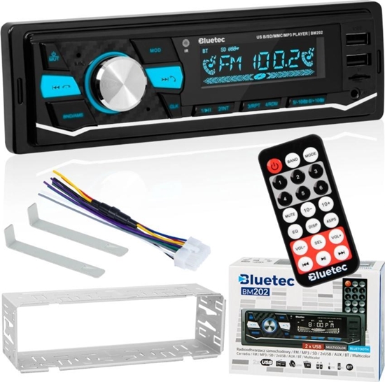 Picture of Radioodtwarzacz Radio Samochodowe Bluetec Multicolor Bluetooth Usb
