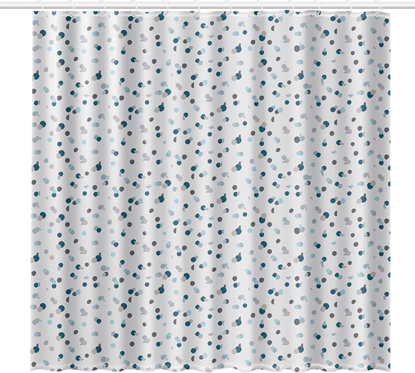 Picture of Rayen Rayen Zasona prysznicowa w kropki 180 x 200 cm biaa