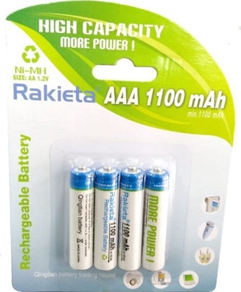 Attēls no Rakieta Rechargeable Batteries AAA / 4pcs. / 1100mAh