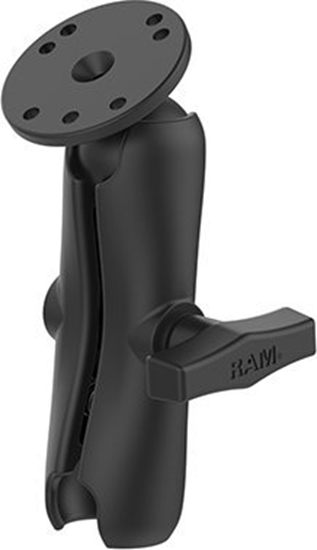 Picture of RAM Mounts Double Socket Arm with Round Ball Plate