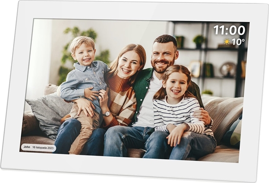 Изображение Ramka cyfrowa Kruger&Matz Cyfrowa ramka na zdjcia FRAMEO Wi-Fi 10,1" biaa