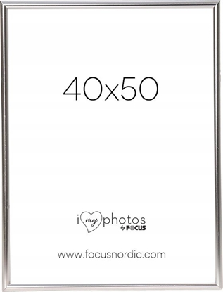 Attēls no Ramka Focus Focus Can-Can Shiny Silver 40x50
