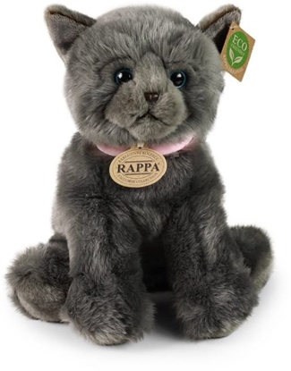Attēls no Rappa - Pluszowa maskotka siedzcy szary Kot 25 cm Eco-Friendly