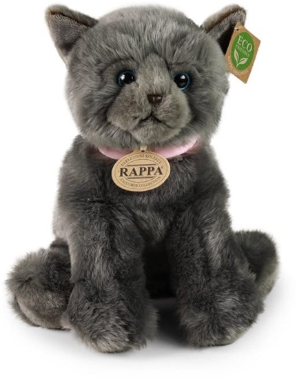 Picture of Rappa - Pluszowa maskotka siedzcy szary Kot 25 cm Eco-Friendly