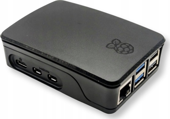 Picture of Raspberry Pi Raspberry Gehäuse Original für 5B Schwarz/Grau