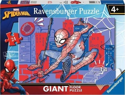 Изображение Ravensburger Puzzle 24el podogowe Spiderman Giant 030880 Ravensburger