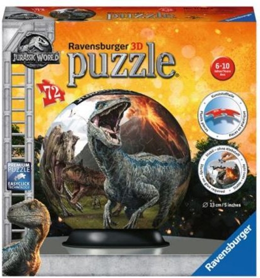 Изображение Ravensburger Puzzle kuliste 72 elementy Jurassic World 2 (117574)