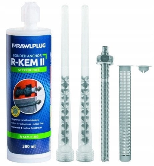 Изображение Rawlplug R-KEM II ywica poliester bez styrenu 175 ml - 10sz - R-KEM-II-175