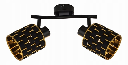 Picture of Reality Thiago 838402-02 listwa plafon lampa sufitowa spot 2x40W E14 pomienna czarna