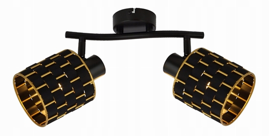 Picture of Reality Thiago 838402-02 listwa plafon lampa sufitowa spot 2x40W E14 pomienna czarna