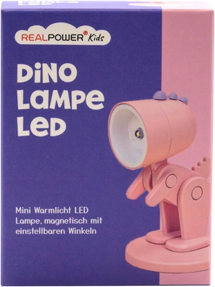 Picture of RealPower LED-Tier Taschenlampe Pink dino mit Sockel