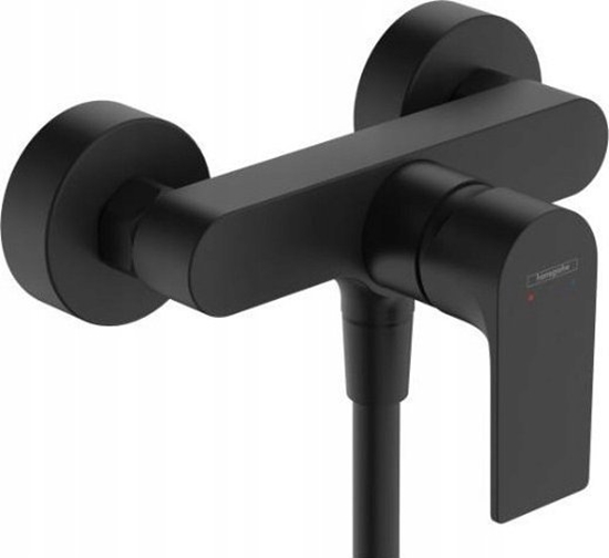 Изображение Rebris E - Jednouchwytowa bateria prysznicowa natynkowa; czarny mat