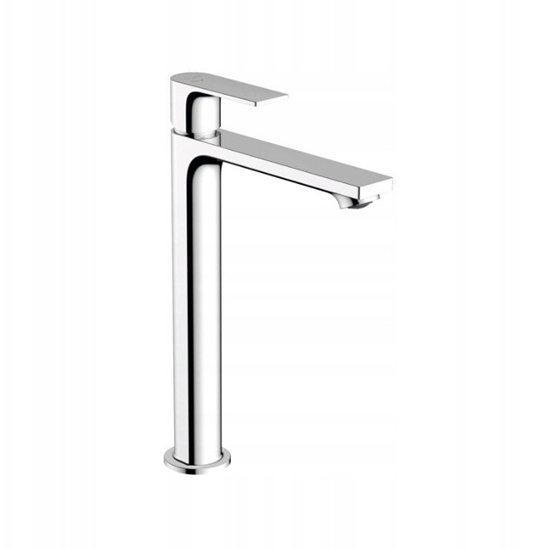 Изображение Rebris E - Jednouchwytowa bateria umywalkowa 240 CoolStart do mis umywalkowych z kompletem odpywowym; chrom