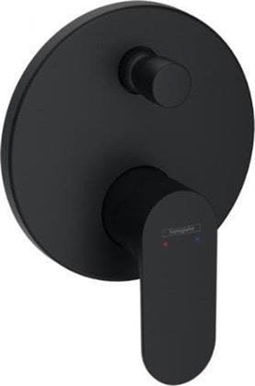 Изображение Rebris S - Jednouchwytowa bateria wannowa, monta podtynkowy do iBox universal; czarny mat