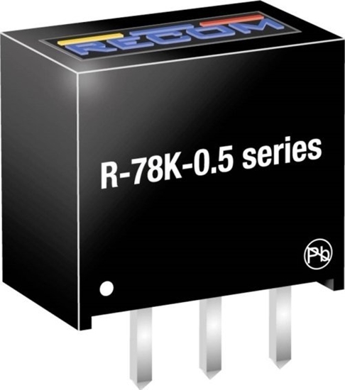Изображение RECOM R-78K3.3-0.5 DC/DC-bilomformer 3.3 V 0.5 A 1.65 W Indhold 1 stk