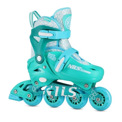 Picture of Regulējamas skrituļslidas NA13102 IN-LINE SKATES  FILO GREEN SIZE XS(26-29) NILS EXTREME