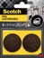 Picture of Regulowane podkadki filcowe SCOTCH, samoprzylepne, okrge, 19-37mm, 4 szt., brzowe