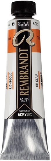 Picture of Rembrandt Acrylic Colour Tube Light Gold 802