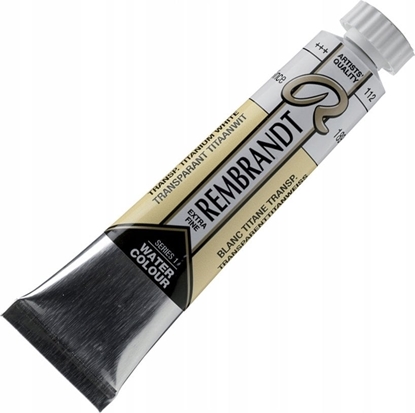 Attēls no Rembrandt Watercolour Tube Transparent Titanium White 112