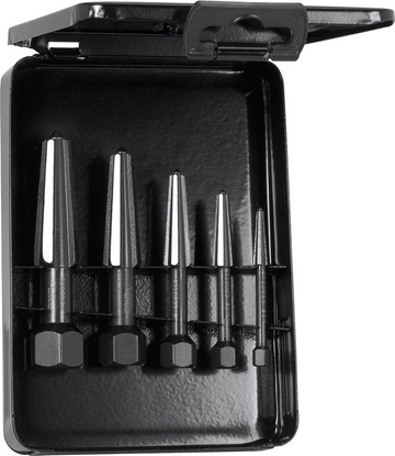 Attēls no Rennsteig Zestaw nasadek do wykrcania rub, 2-ostrz. do gwintu prawego i lewego, 5-cz. rozmiar 1-5 RENNSTEIG