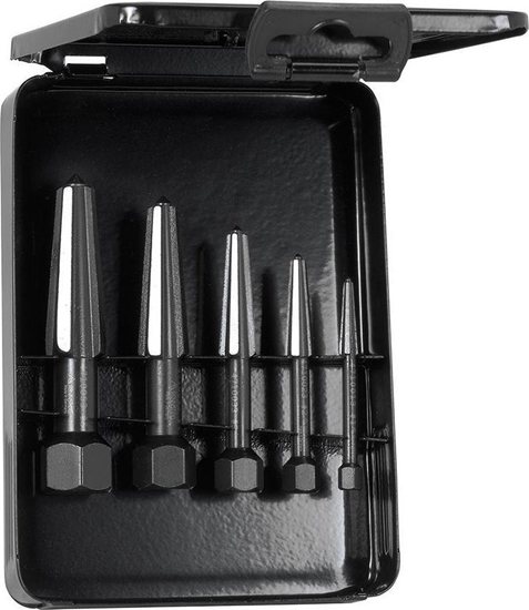 Picture of Rennsteig Zestaw nasadek do wykrcania rub, 2-ostrz. do gwintu prawego i lewego, 5-cz. rozmiar 1-5 RENNSTEIG