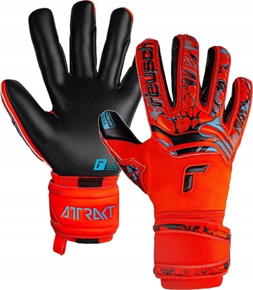Изображение Reusch Rkawice bramkarskie Reusch Attrakt Gold X czerwone 5370945 3333 10,5