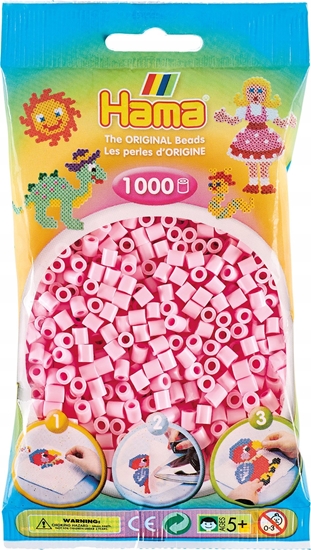 Picture of Revell Hama midi perler 1000stk pastel rosa