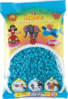 Attēls no Revell Hama midi perler 3000stk azur blå