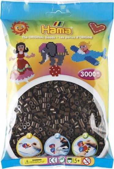 Picture of Revell Hama midi perler 3000stk brun