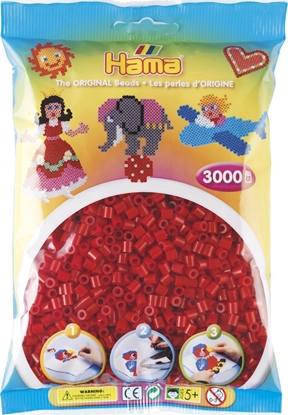 Attēls no Revell Hama midi perler 3000stk mørke rød
