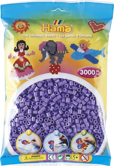 Picture of Revell Hama midi perler 3000stk pastel lilla