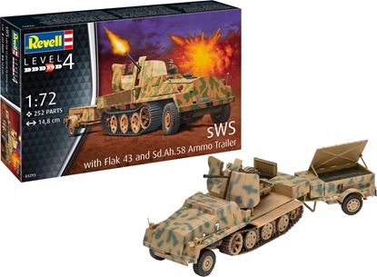 Picture of Revell Model plastikowy SWS W/Flak43 & SD AH58 Ammo Trailer