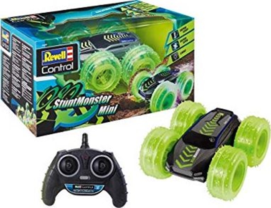 Picture of Revell Revell Control 23509 RC Car StuntMonster 1080 Mini, 2,4 GHz, napd na wszystkie koa 4WD, z funkcj przewrócenia, mona jedzi po obu stronach, opony z samochodem zdalnie sterowanym LED, 24 cm