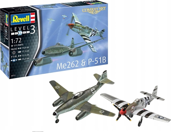 Picture of Revell Revell Model Do Sklejania Combat Set Me262 + P51B