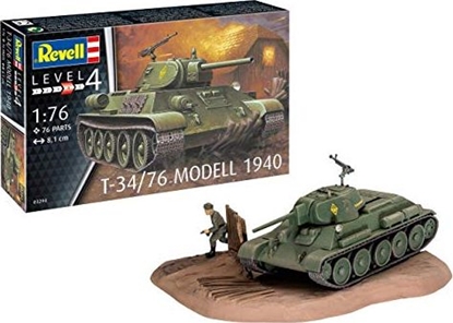 Picture of Revell Revell REV-03294 T-34/76 model 1940, model czogu 1:76, zabawki 8,1 cm, nielakierowane