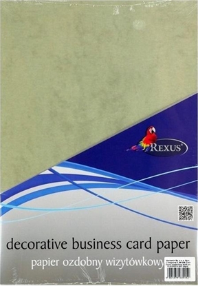 Attēls no Rexus PAPIER WIZYTÓWKOWY KOLOR A4/20ARK. SPARTAN GREY / REXUS 907