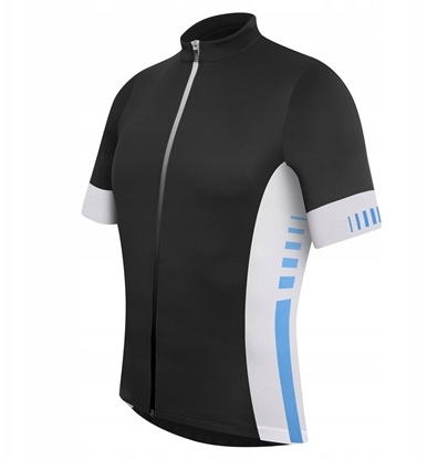 Picture of RH+ Infinity Jersey FZ black-white-blue surf - ECU0246