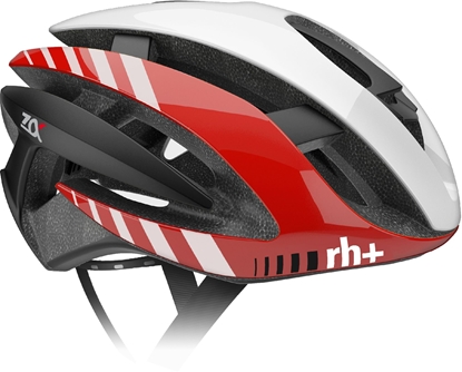 Picture of RH+ kask rowerowy Z Alpha Matt Black-Matt White/Lite Blue-Matt Black EHX6072 03 czarno-biao-niebieski r. L/XL (58-62)