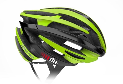 Picture of RH+ Kask rowerowy ZY Carbon Fiber Matt Green-Arrow Shiny Black EHX6061 08 zielono-czarny r. L/XL (58-62)