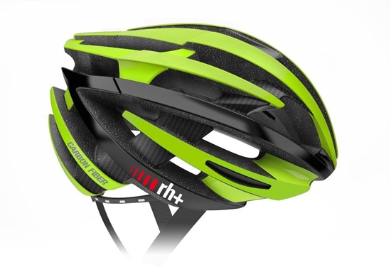Picture of RH+ Kask rowerowy ZY Carbon Fiber Matt Green-Arrow Shiny Black EHX6061 08 zielono-czarny r. L/XL (58-62)
