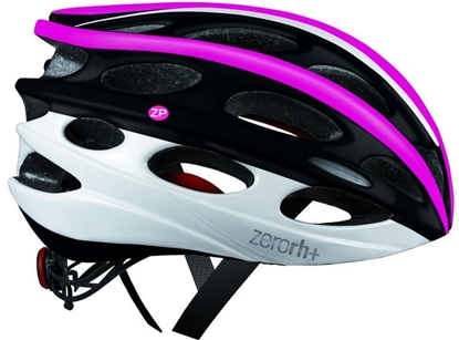 Picture of RH+ Kask rowerowy ZP MattPink-MattWhite EHX6062 07 biao-czarno-fioletowy r. L/XL (58-62)