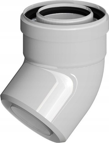 Picture of Ricom KOLANO KONC PP-AL 45ST DN80/125 USZCZ.