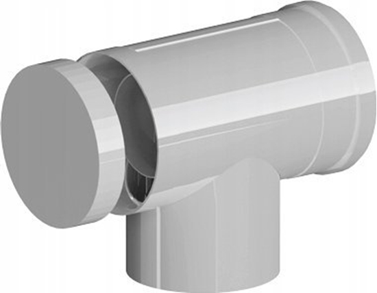 Picture of Ricom KOLANO KONC PP-AL 87ST DN60/100 Z REWIZJA